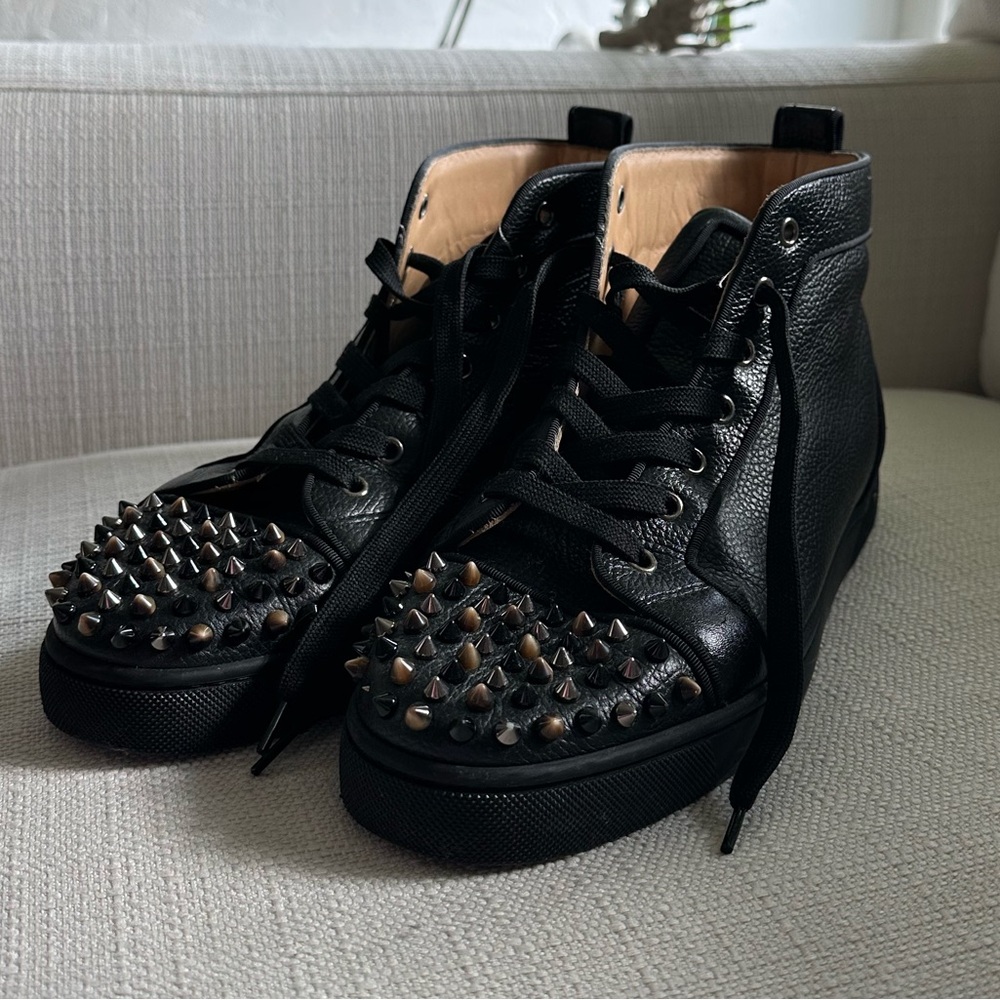 Christian Louboutin Lou Spikes Orlato Flat